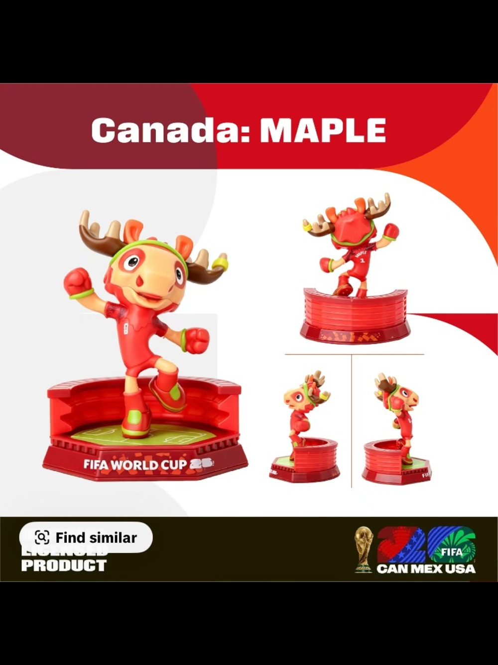 FIFA 2026 WORLD CUP Mascot Collectible Gift Set - 3 Figurines - Picture 10 of 13